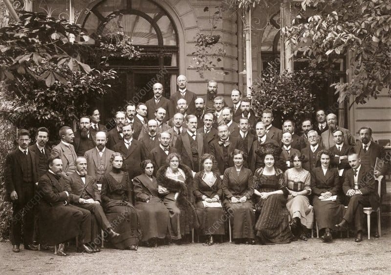 Black and white photograph 3rd International Psychoanalytic Congress, held in Weimar, Germany, 1911